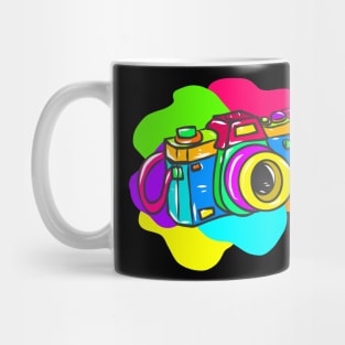 Neon Hippy 80s 90s Costume Retro Vintage Mug